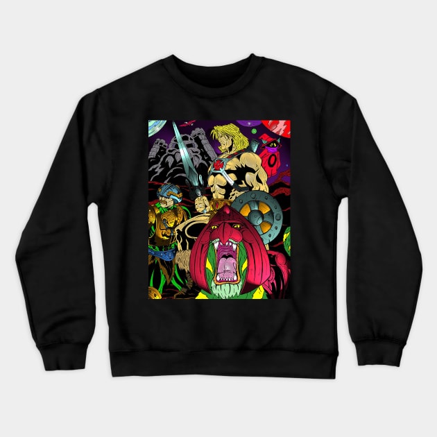 Guardians of Eternia! Crewneck Sweatshirt by AustinLBrooksART